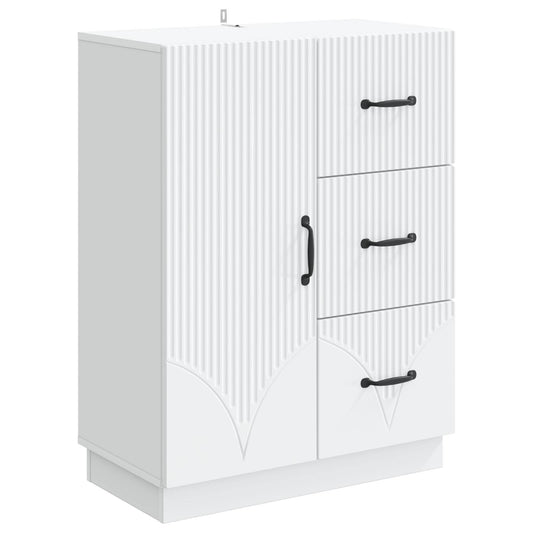 Sideboard White 66 x 34.5 x 87 cm Engineered Wood