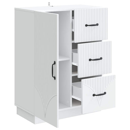Sideboard with Drawer White 66 x 34.5 x 87 cm Engineered Wood