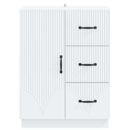 Sideboard with Drawer White 66 x 34.5 x 87 cm Engineered Wood