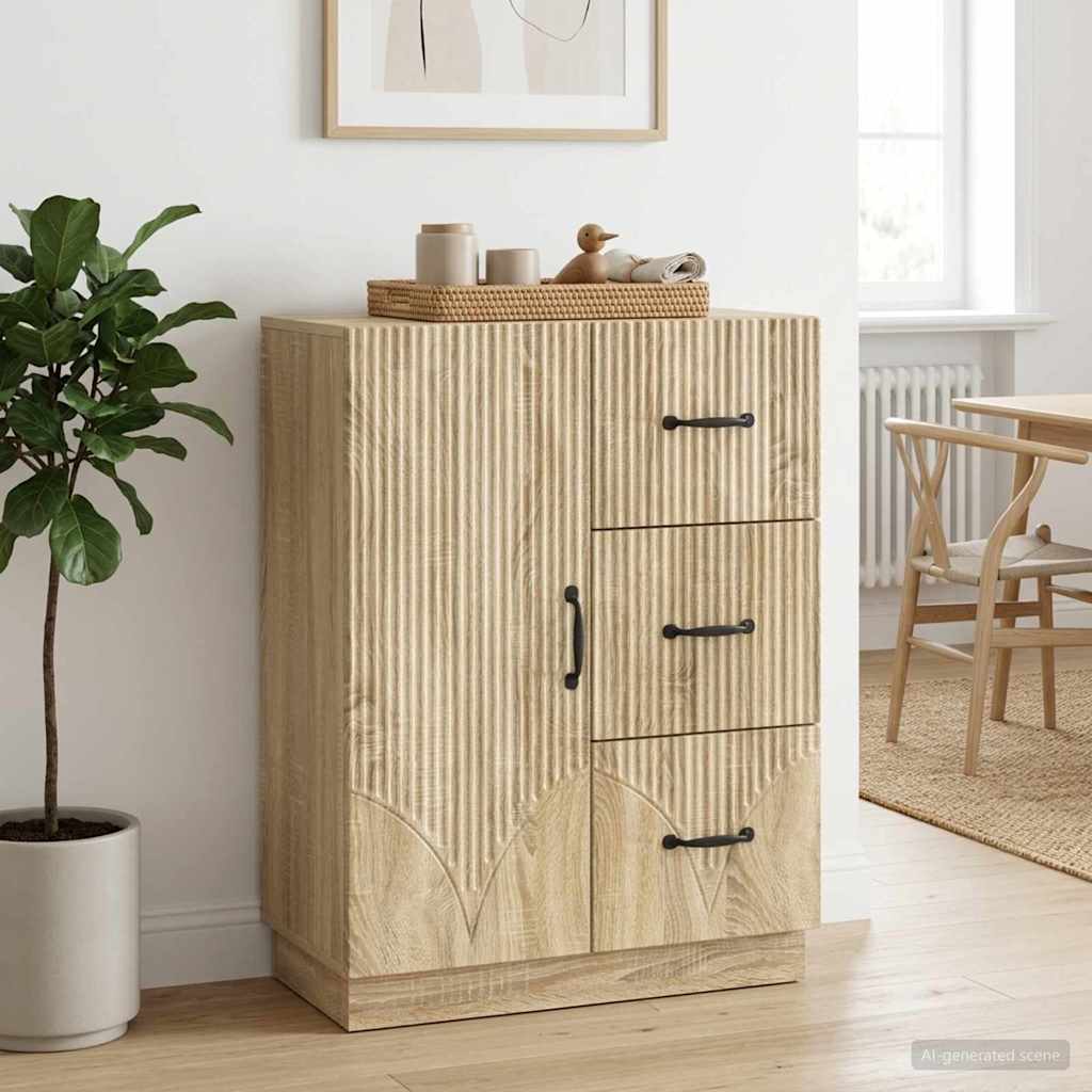 Sideboard Sonoma Oak 66 x 34.5 x 87 cm Engineered Wood