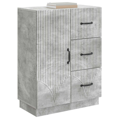 Sideboard Concrete Grey 66 x 34.5 x 87 cm Engineered Wood