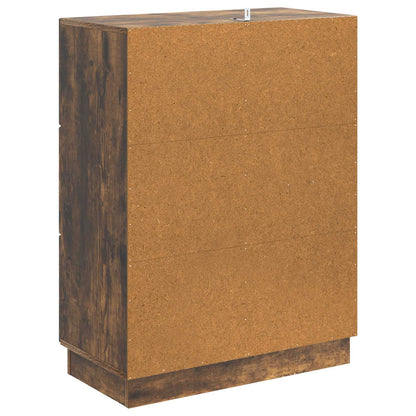 Sideboard Smoked Oak 66 x 34.5 x 87 cm Engineered Wood