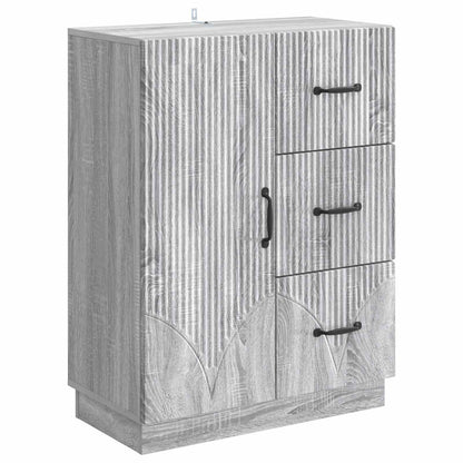 Sideboard Grey Sonoma 66 x 34.5 x 87 cm Engineered Wood