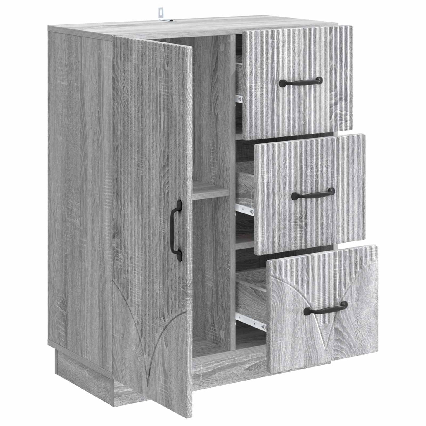 Sideboard Grey Sonoma 66 x 34.5 x 87 cm Engineered Wood