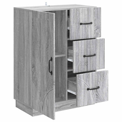 Sideboard Grey Sonoma 66 x 34.5 x 87 cm Engineered Wood