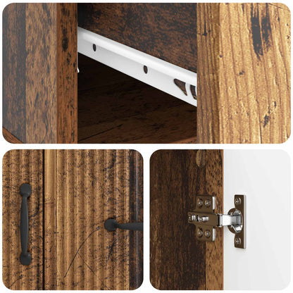 Sideboard Old Wood 66 x 34.5 x 87 cm Engineered Wood