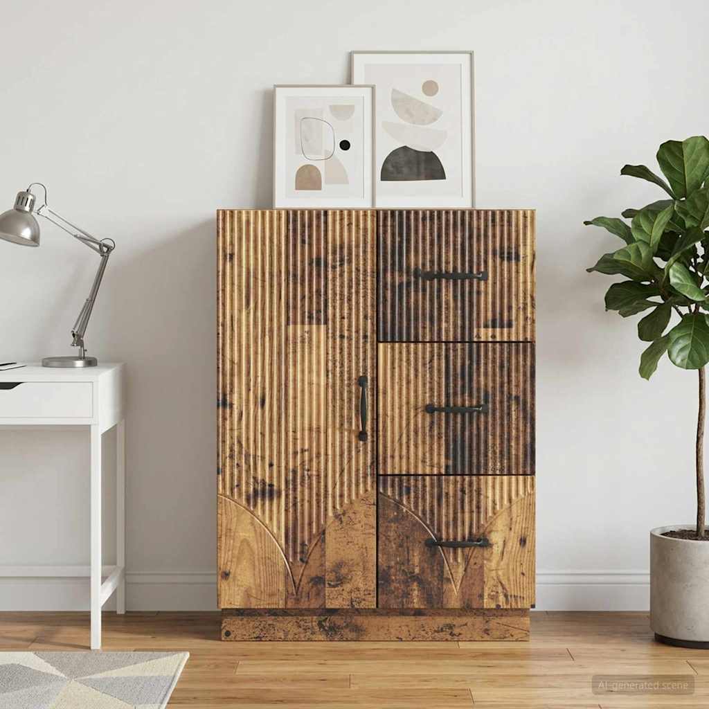 Sideboard Old Wood 66 x 34.5 x 87 cm Engineered Wood