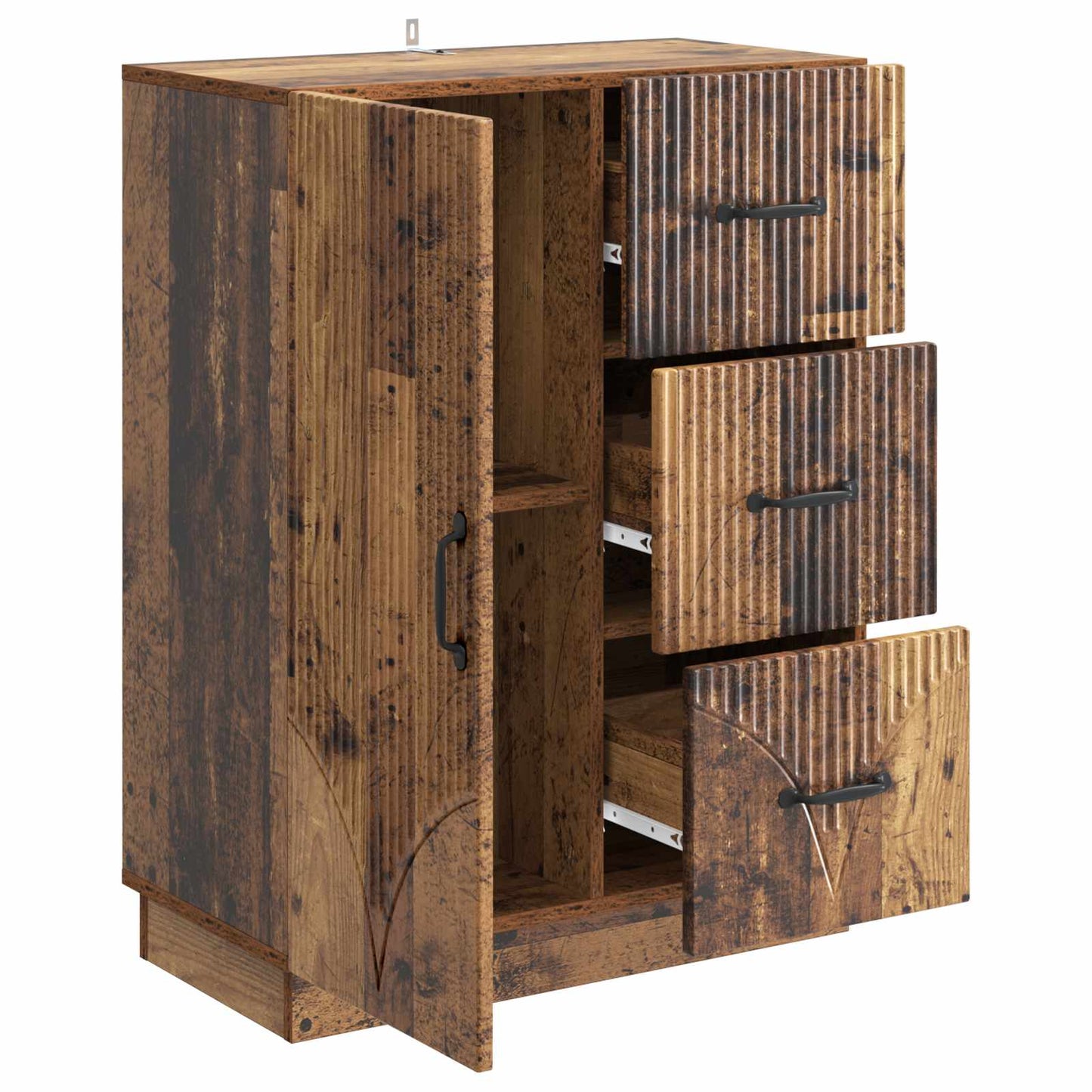 Sideboard Old Wood 66 x 34.5 x 87 cm Engineered Wood