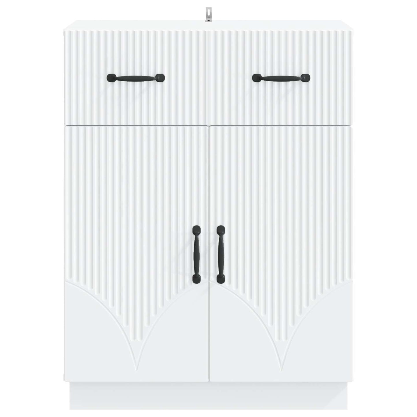 Sideboard with Drawer White 66 x 34.5 x 87 cm Engineered Wood