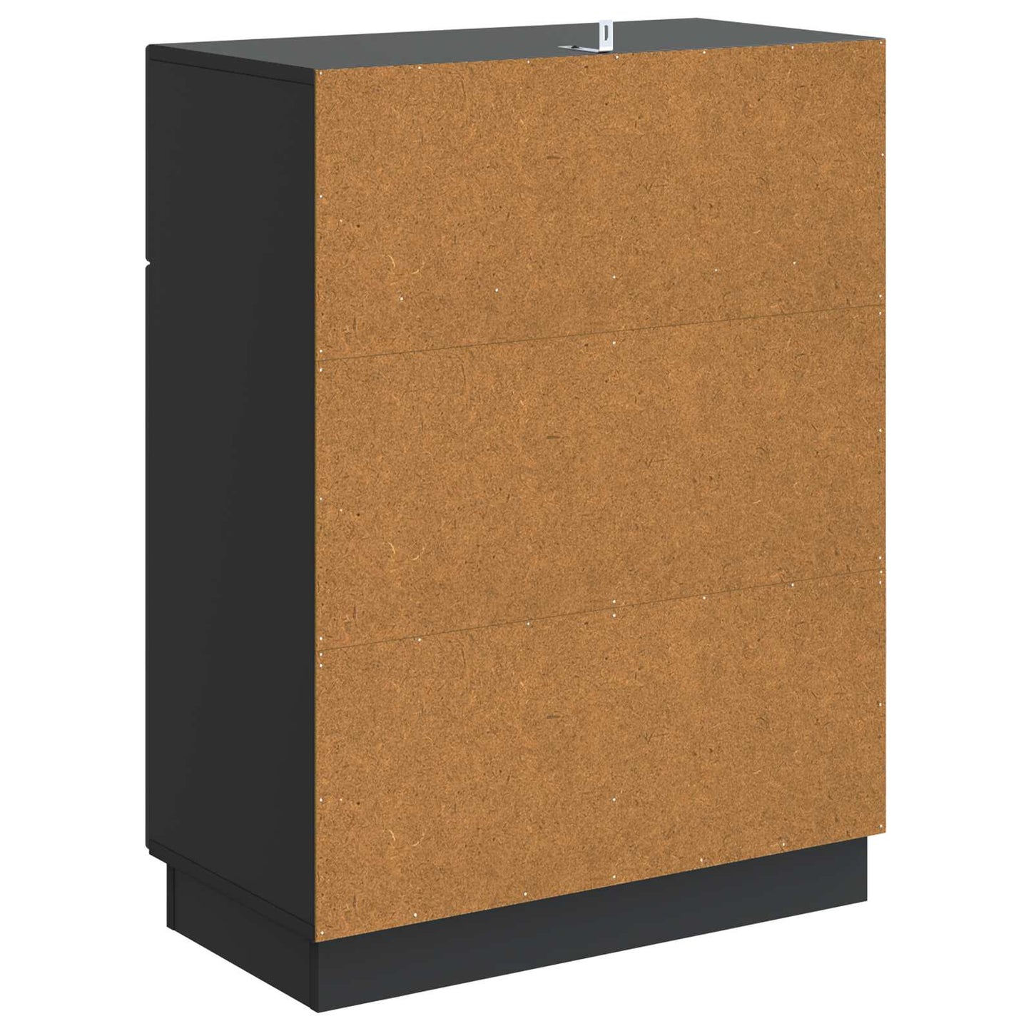 Sideboard with Drawer Black 66 x 34.5 x 87 cm Engineered Wood