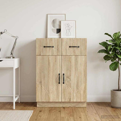 Sideboard Sonoma Oak 66 x 34.5 x 87 cm Engineered Wood
