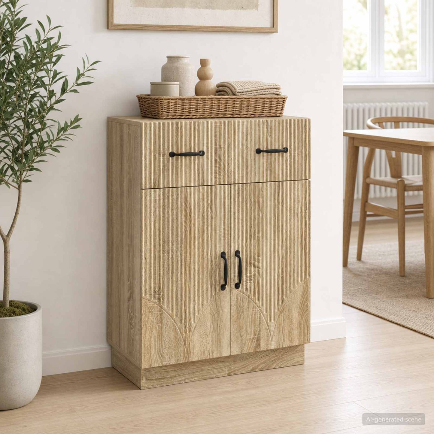 Sideboard Sonoma Oak 66 x 34.5 x 87 cm Engineered Wood