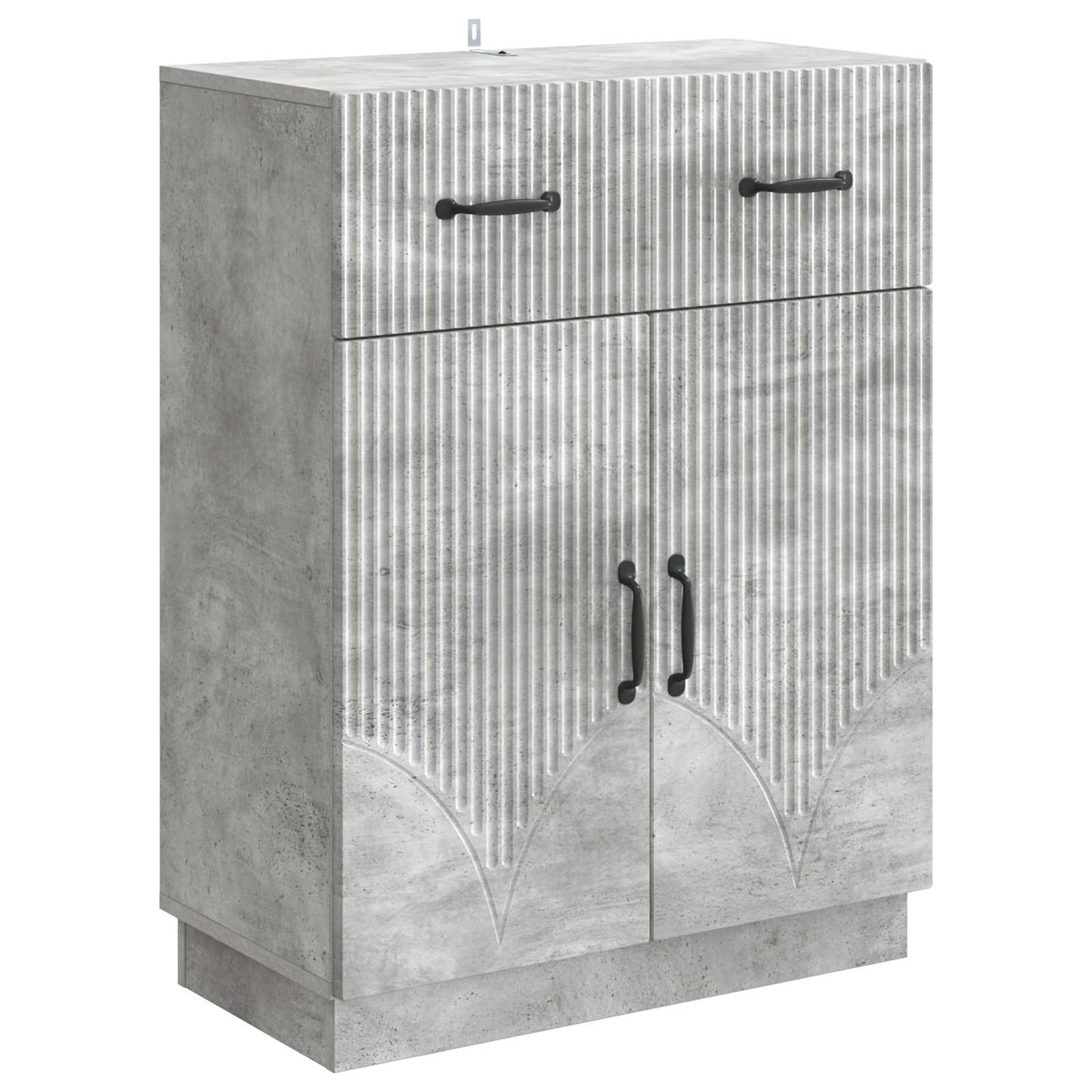 Sideboard Concrete Grey 66 x 34.5 x 87 cm Engineered Wood