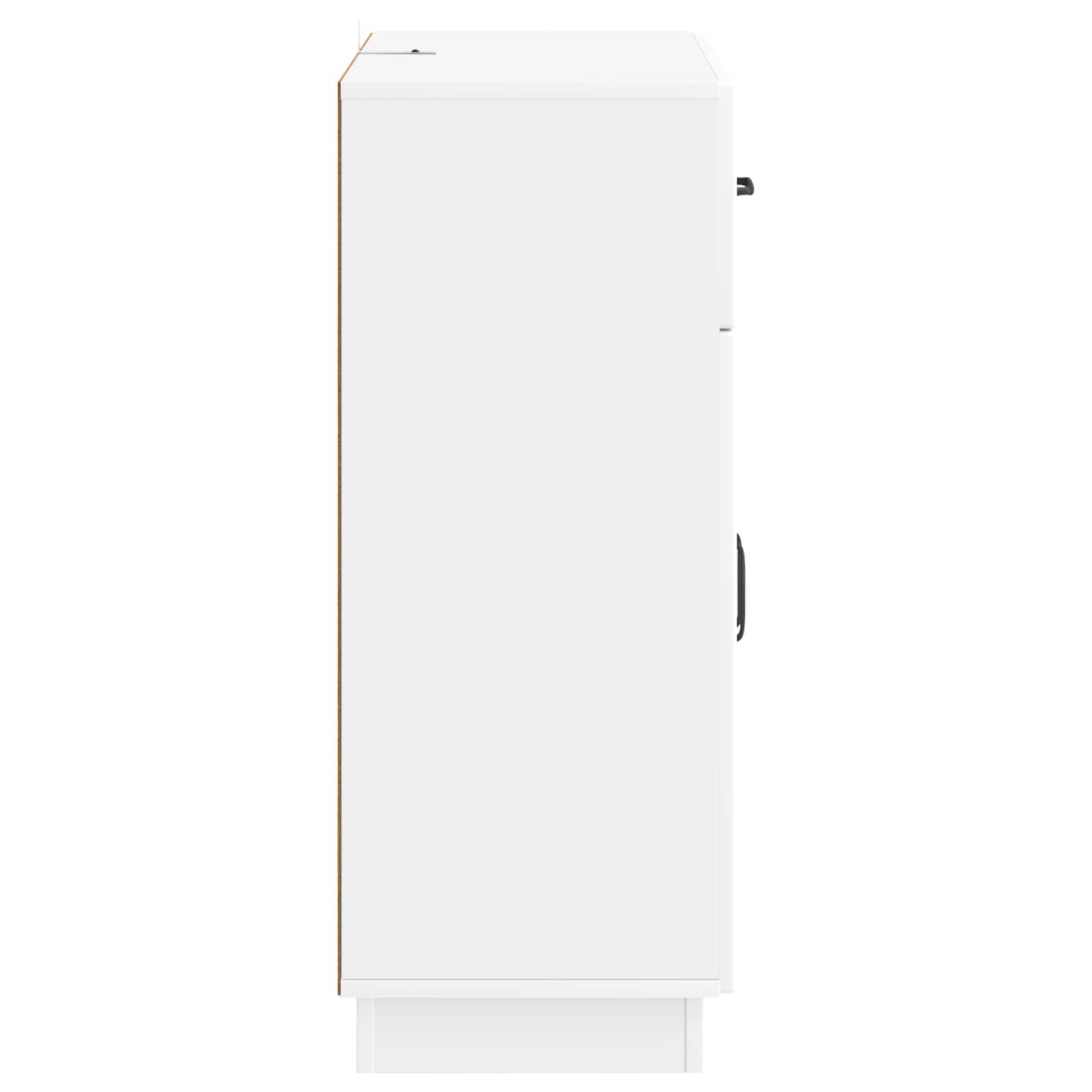 Sideboard High Gloss White 66 x 34.5 x 87 cm Engineered Wood