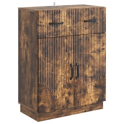 Sideboard Smoked Oak 66 x 34.5 x 87 cm Engineered Wood