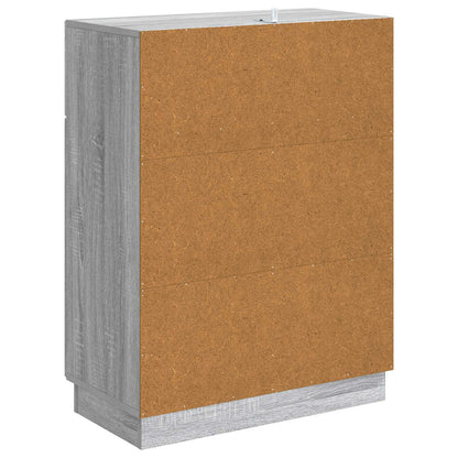 Sideboard Grey Sonoma 66 x 34.5 x 87 cm Engineered Wood