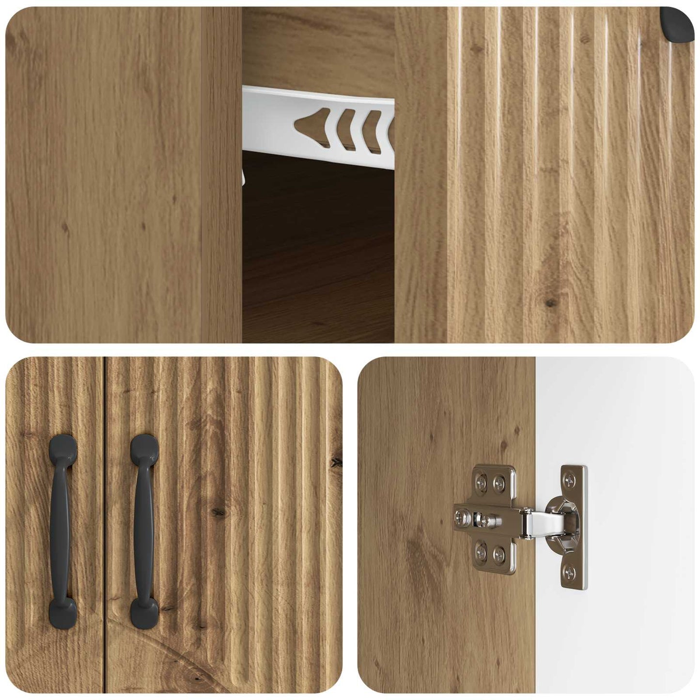 Sideboard Artisan Oak 66 x 34.5 x 87 cm Engineered Wood