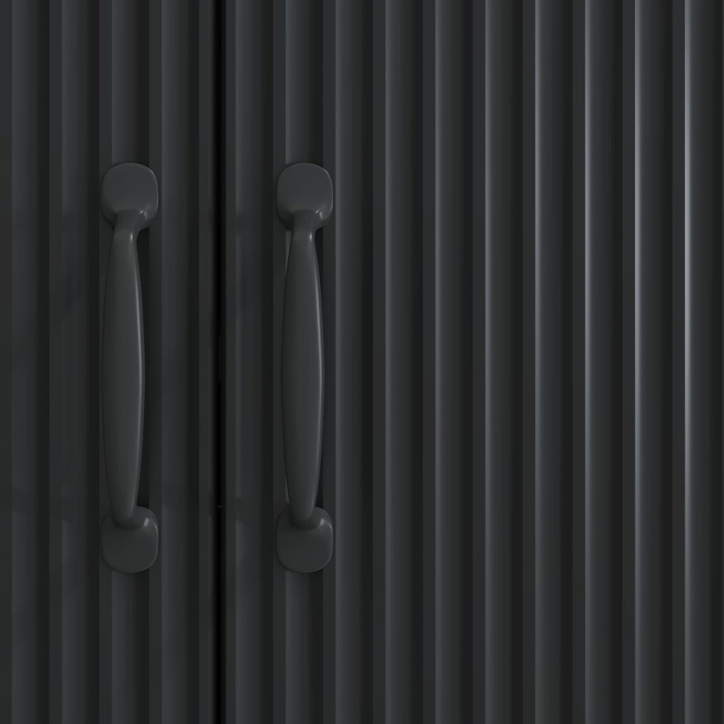 Sideboard Black 89 x 34.5 x 77 cm Engineered Wood