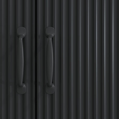 Sideboard Black 89 x 34.5 x 77 cm Engineered Wood