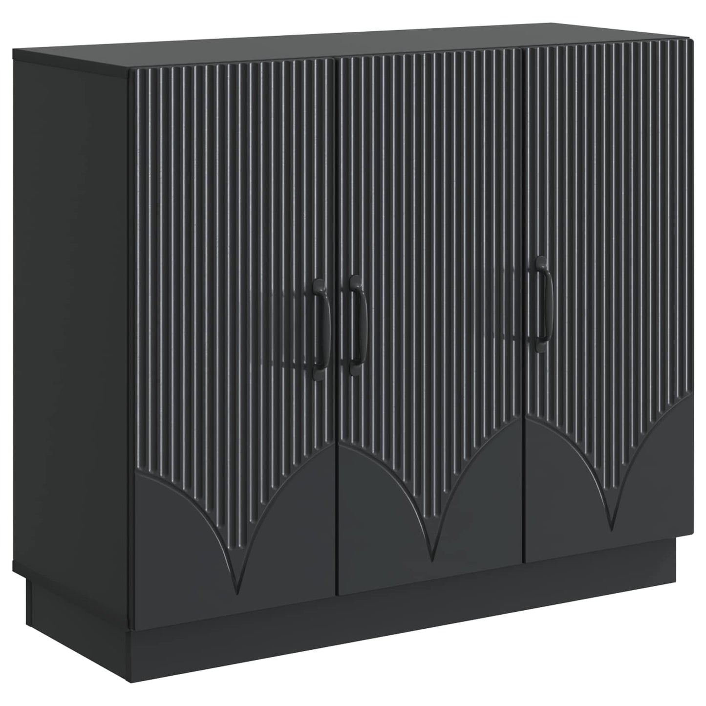 Sideboard Black 89 x 34.5 x 77 cm Engineered Wood