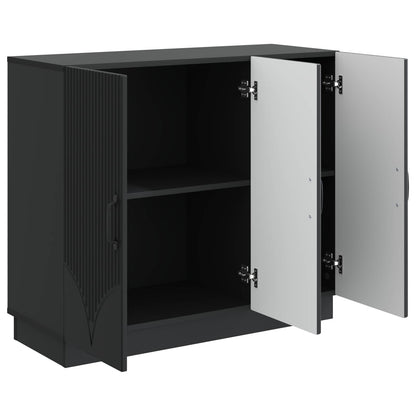 Sideboard Black 89 x 34.5 x 77 cm Engineered Wood