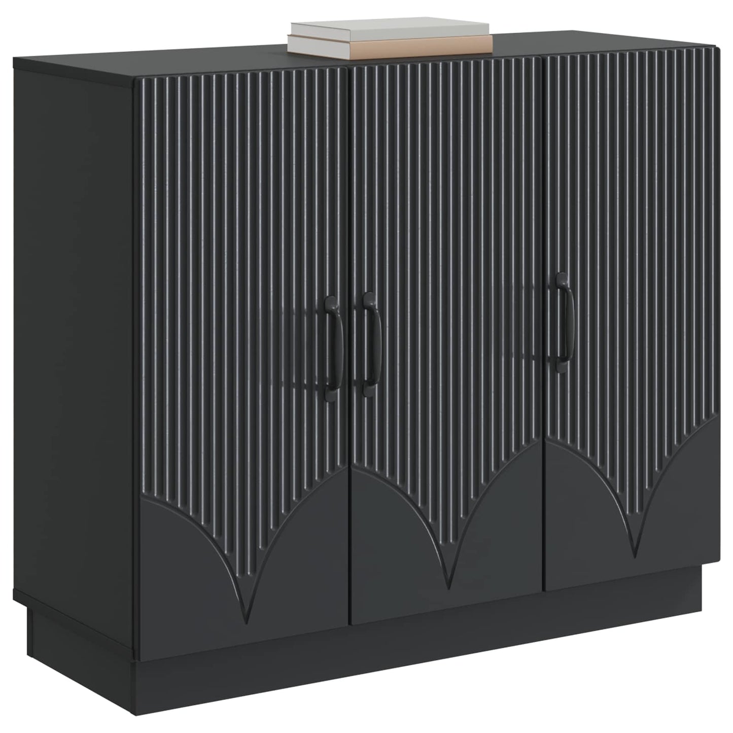 Sideboard Black 89 x 34.5 x 77 cm Engineered Wood