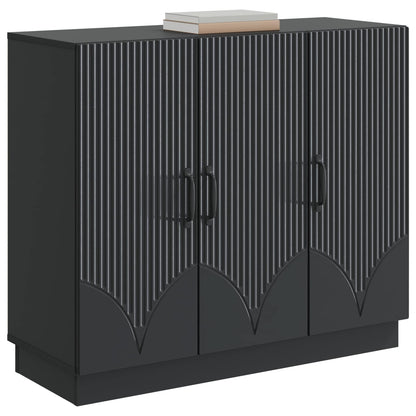Sideboard Black 89 x 34.5 x 77 cm Engineered Wood