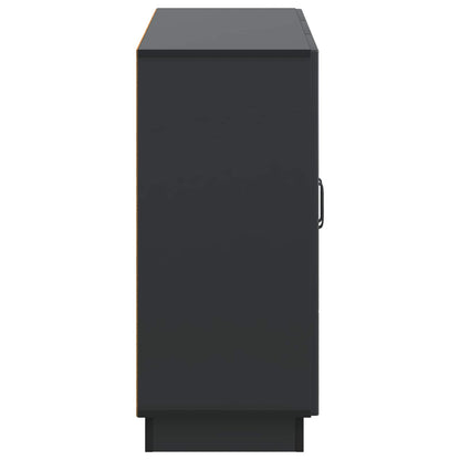Sideboard Black 89 x 34.5 x 77 cm Engineered Wood