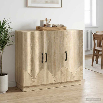 Sideboard Sonoma Oak 89 x 34.5 x 77 cm Engineered Wood