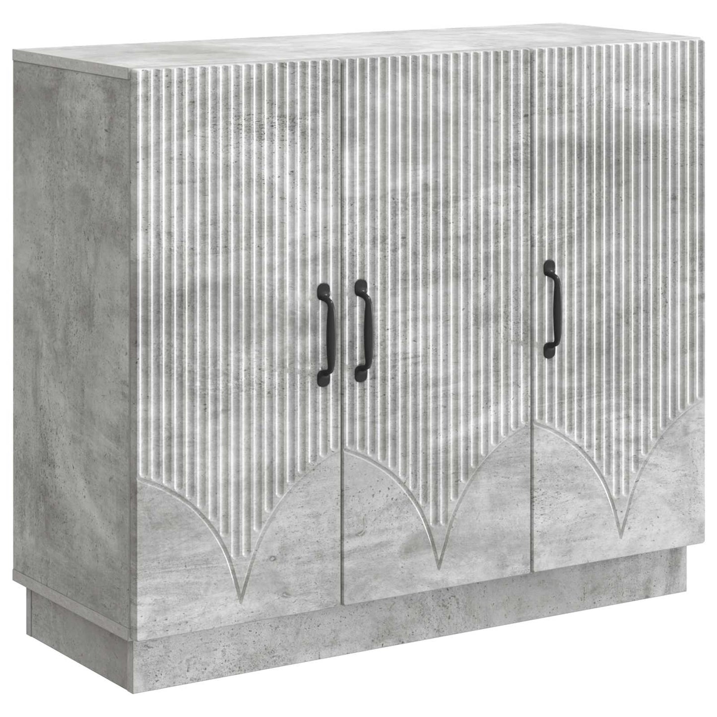 Sideboard Concrete Grey 89 x 34.5 x 77 cm Engineered Wood