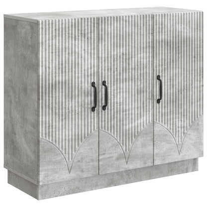 Sideboard Concrete Grey 89 x 34.5 x 77 cm Engineered Wood