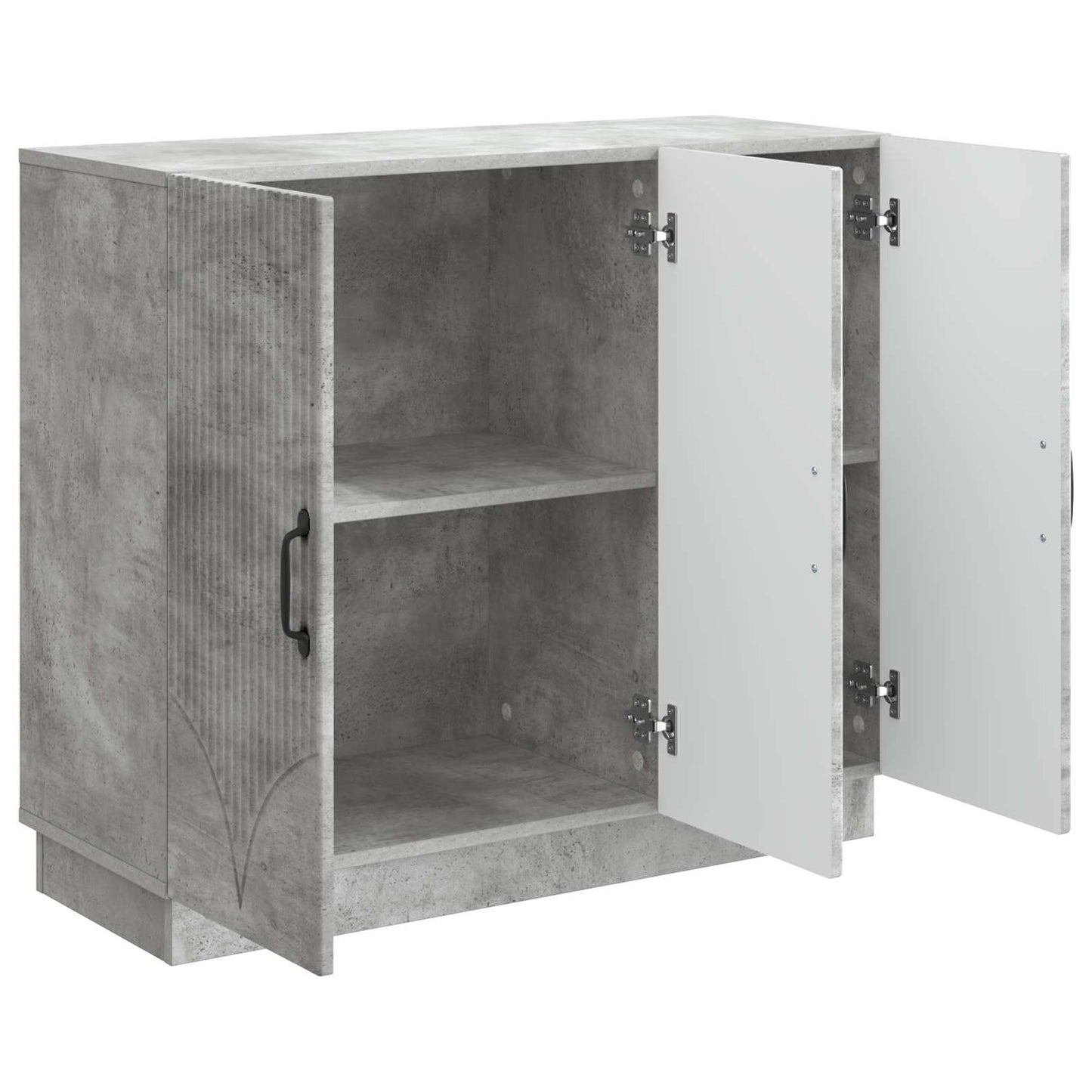 Sideboard Concrete Grey 89 x 34.5 x 77 cm Engineered Wood
