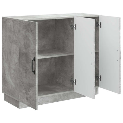 Sideboard Concrete Grey 89 x 34.5 x 77 cm Engineered Wood