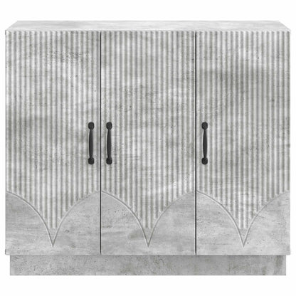 Sideboard Concrete Grey 89 x 34.5 x 77 cm Engineered Wood