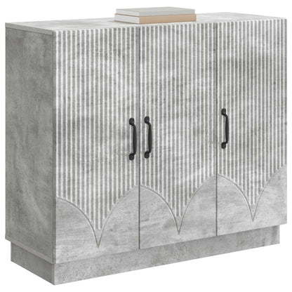 Sideboard Concrete Grey 89 x 34.5 x 77 cm Engineered Wood