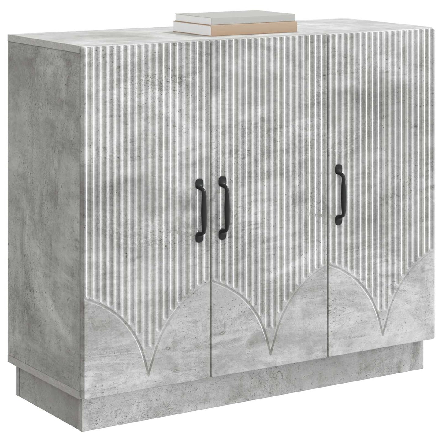 Sideboard Concrete Grey 89 x 34.5 x 77 cm Engineered Wood