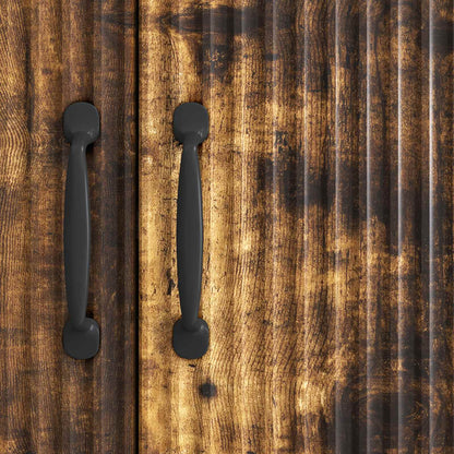 Sideboard Smoked Oak 89 x 34.5 x 77 cm Engineered Wood