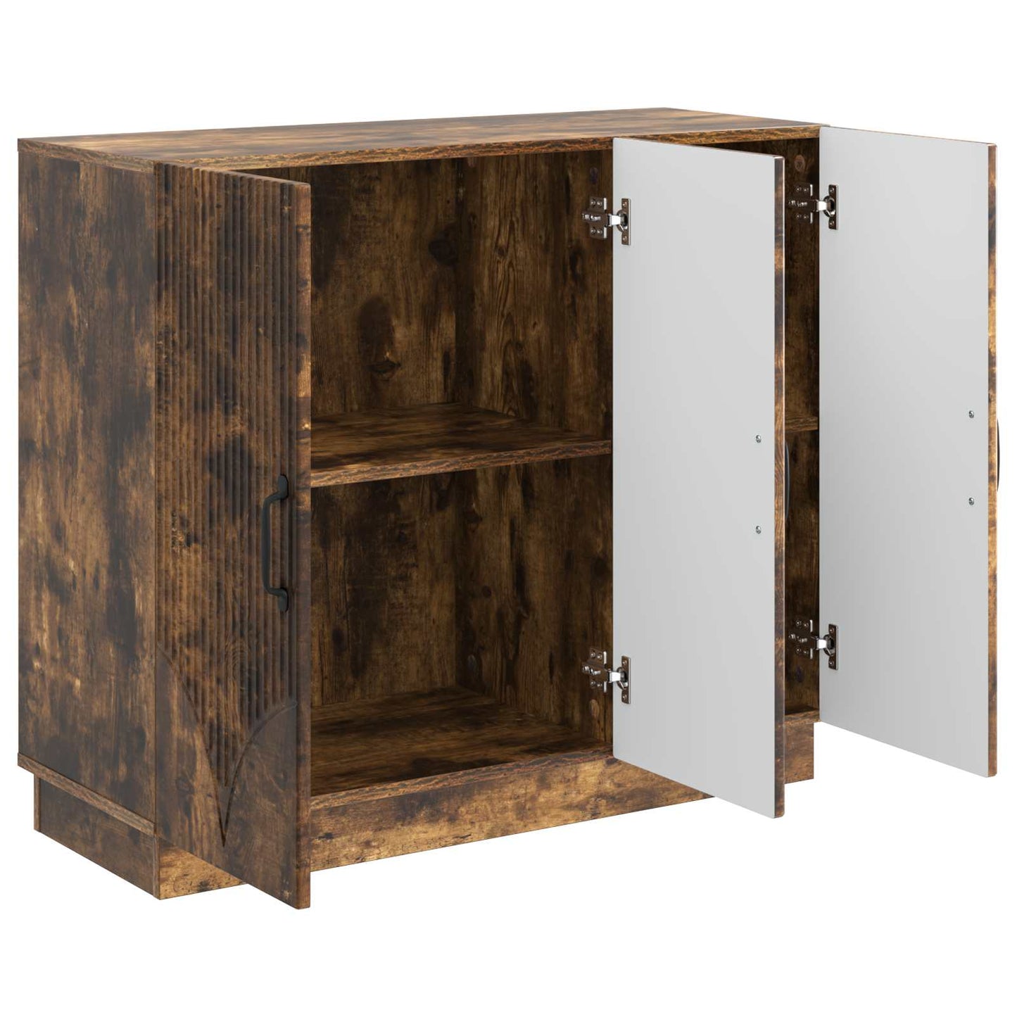 Sideboard Smoked Oak 89 x 34.5 x 77 cm Engineered Wood
