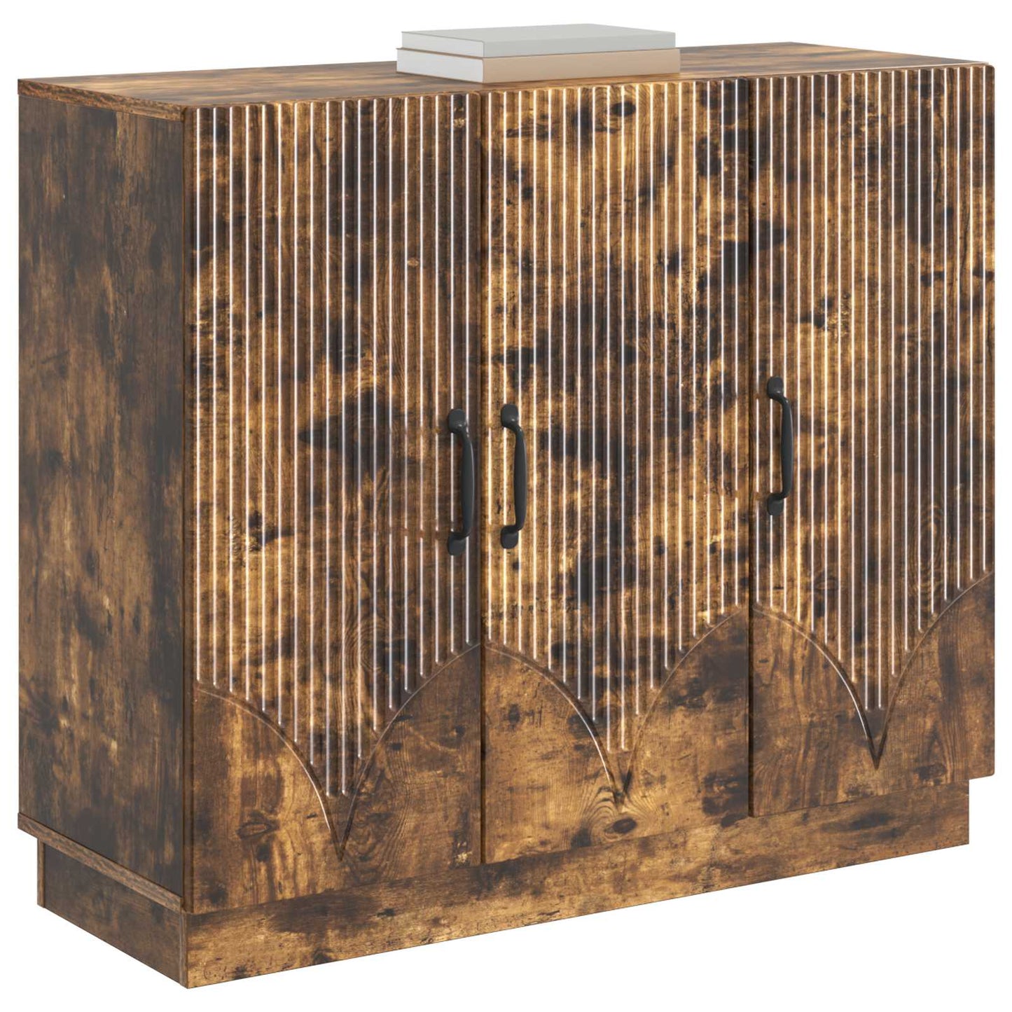Sideboard Smoked Oak 89 x 34.5 x 77 cm Engineered Wood