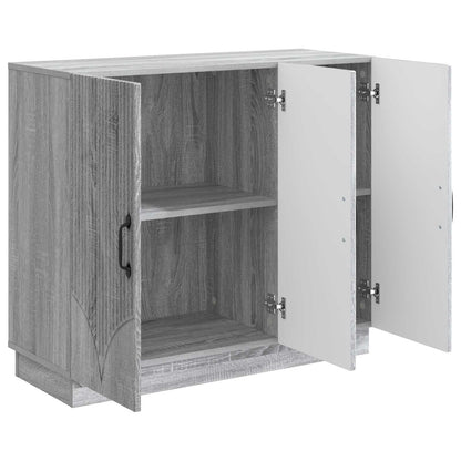 Sideboard Grey Sonoma 89 x 34.5 x 77 cm Engineered Wood