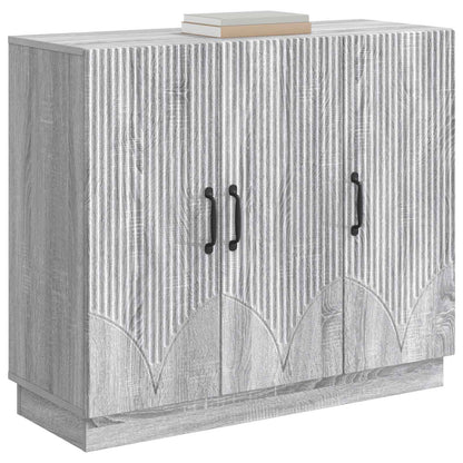 Sideboard Grey Sonoma 89 x 34.5 x 77 cm Engineered Wood