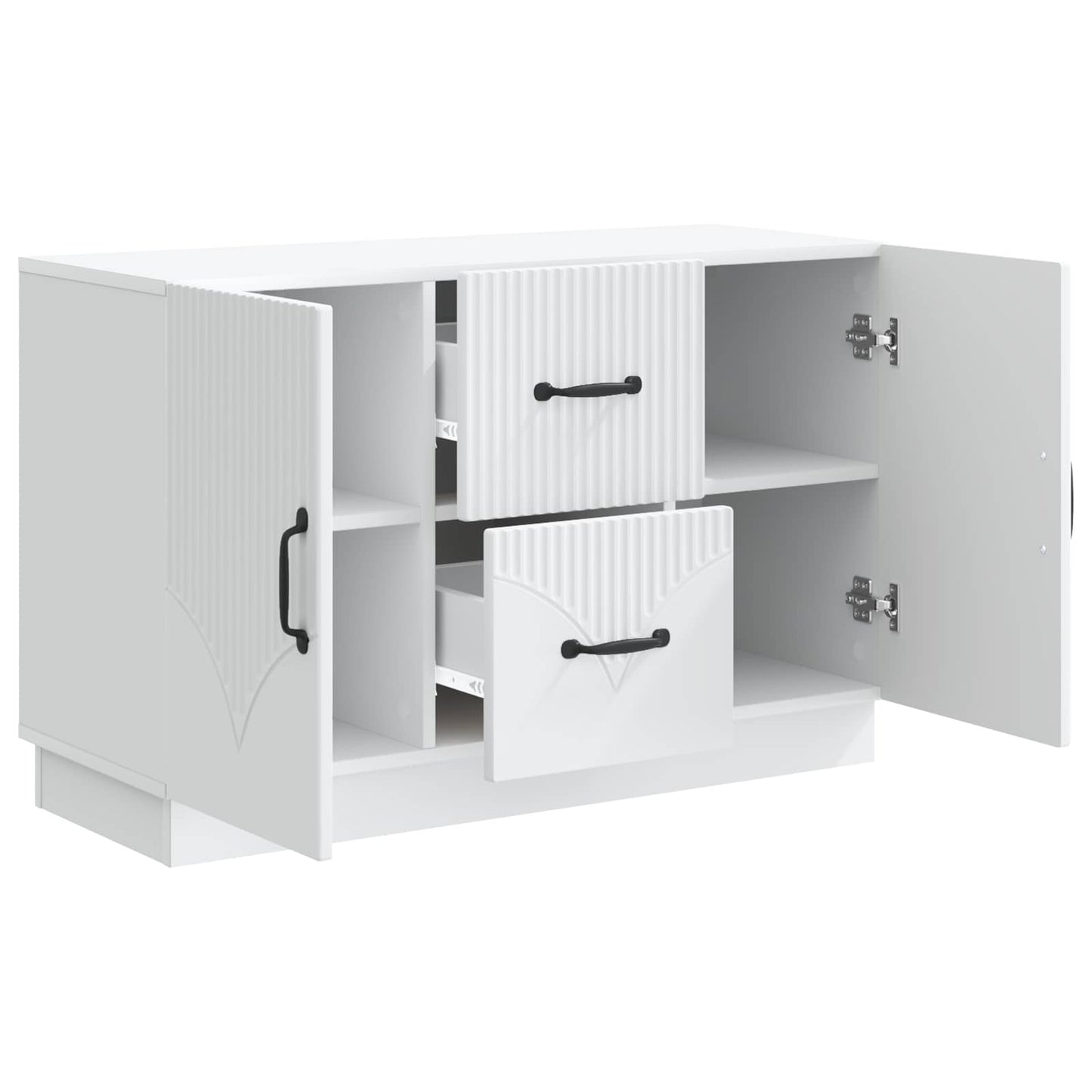 Sideboard with Drawer White 89 x 34.5 x 57 cm Engineered Wood