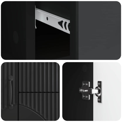 Sideboard with Drawer Black 89 x 34.5 x 57 cm Engineered Wood