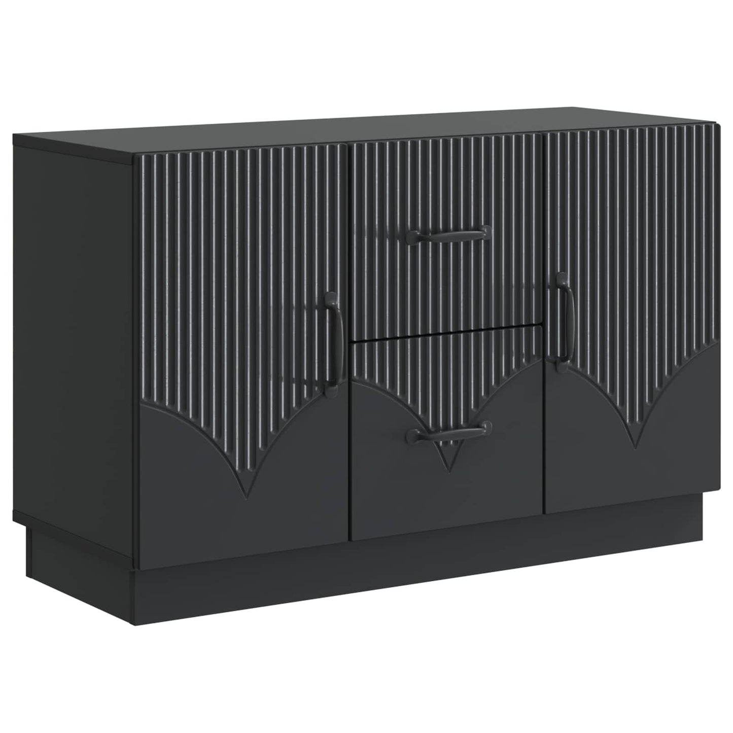 Sideboard with Drawer Black 89 x 34.5 x 57 cm Engineered Wood