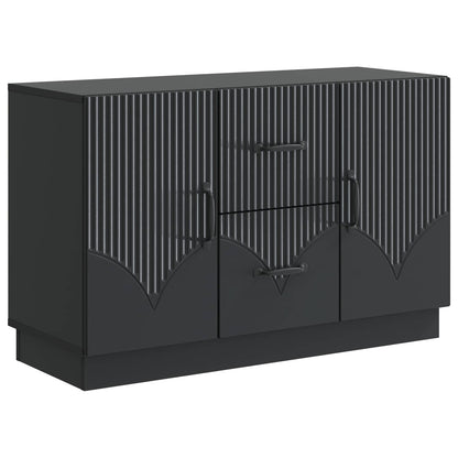 Sideboard with Drawer Black 89 x 34.5 x 57 cm Engineered Wood