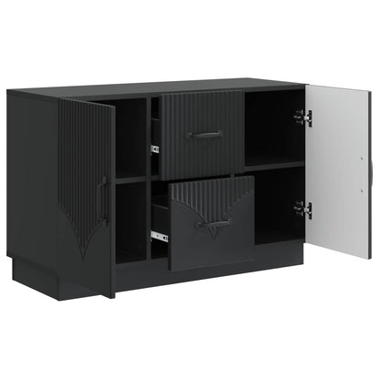 Sideboard with Drawer Black 89 x 34.5 x 57 cm Engineered Wood