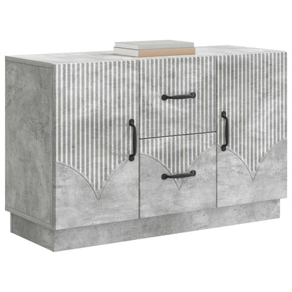 Sideboard Concrete Grey 89 x 34.5 x 57 cm Engineered Wood