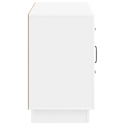 Sideboard High Gloss White 89 x 34.5 x 57 cm Engineered Wood