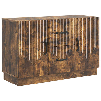 Sideboard Smoked Oak 89 x 34.5 x 57 cm Engineered Wood