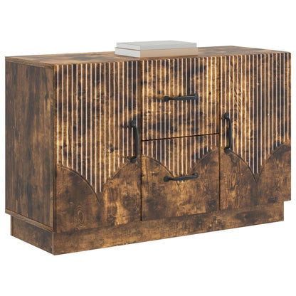 Sideboard Smoked Oak 89 x 34.5 x 57 cm Engineered Wood